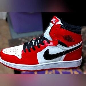 New Air Jordan 1 Leather Sneakers